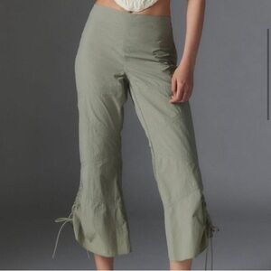 SILENCE + NOISE | Y2K Olive Green Drawstring Pants